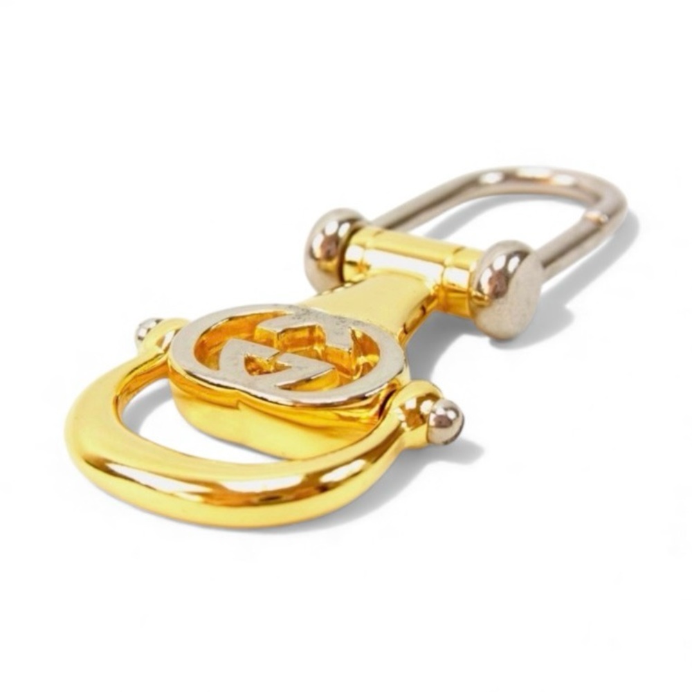 NIB Rare & Vintage Gucci Two Tone Horsebit Style Key Holder/Keychain - Picture 2 of 9
